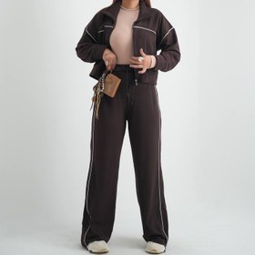 تصویر ست دوتیکه مغزی دوزی مشکی 