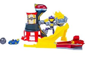 تصویر مجموعه اسباب بازی پرتاب شهاب سنگ Spin Master PAW Patrol Mighty Pups True Metal Meteor Spielset mit Chase Metall-Fahrzeug 