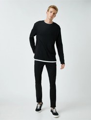 تصویر شلوار جین مردانه 2kam43530md مشکی 