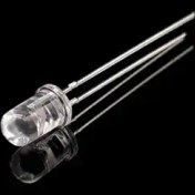 تصویر ال ای دی 5mm شفاف قرمز پایه بلند 