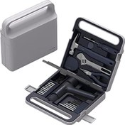 تصویر جعبه ابزار شیائومی مدل HOTO QWDZGJ001 به همراه دریل شارژی ۲ عدد محفظه 