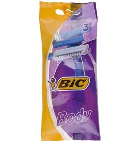 تصویر تیغ اصلاح بیک یک تیغه بادی شانه دار بسته 1 عددی 