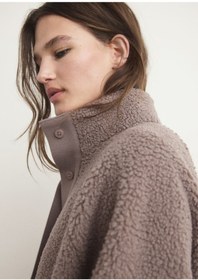 تصویر ژاکت زنانه MANGO Buttoned fur cardigan 