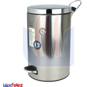 تصویر سطل زباله پدال دار شفق مدل A40 ظرفیت ۱۲ لیتر 