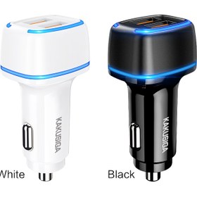 تصویر شارژر فندکی KAKUSIGA مدل KSC-504 Car charger 20 WAT BRAND kakusiga MODEL KSC-504