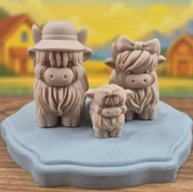 تصویر قالب سلیکونی گاوهای الپ 