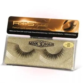 تصویر مژه موی سمور سه‌ بعدی کد 04 آر تی اس 3D otter hair eyelashes RTS code 04