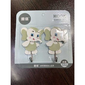 تصویر قلاب چسبی ۲ عددی (هوک) 