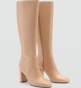 تصویر چکمه و بوت زنانه های چرمی بلند اورجینال MANGO 