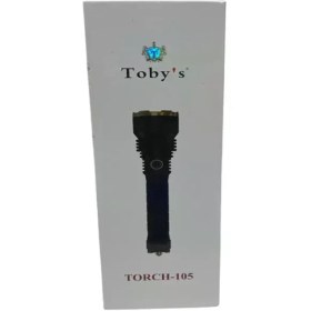 تصویر چراغ‌ قوه شارژی ضدآب توبیز Toby's flashlight TORCH-105 