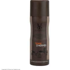 تصویر اسپری خوشبوکننده بدن مردانه شمیاس مدل تق د هرمس Shamyas Men's Body Deodorant Spray, Terre D'Hermes, 200 ml