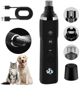 تصویر سوهان برقی(شارژی) ناخن حیوانات خانگی برند Unipampa Unipampa Claw Grinder for Dogs, 3-Speed, Pet Claw Grinder, Electric Dog Claw Cutter, Pet Claw Cutter, Electric Claw Scissors for Small Large Dogs