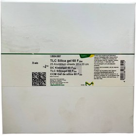 تصویر کاغذ TLC مرک (کاغذ سیلیکا) کد 105554 