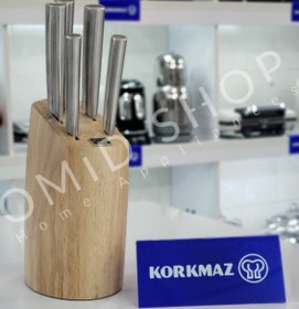 تصویر ست چاقو 6 پارچه کرکماز مدل A501-01 ا Korkmaz Knife set of 6, model A501-01 