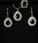 تصویر نیم ست نقره حیات سبز ایتالیایی |6.04 گرم 