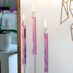 تصویر شمعدان مدادی بدون پایه 