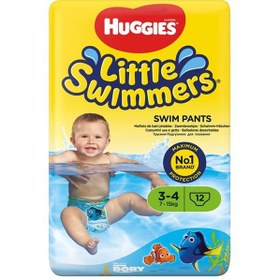 تصویر پوشک استخری 12 عددي سايز 3/4 هاگيز Huggies pool Diapers - Size 3/4 code:6125705