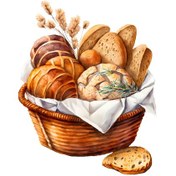 تصویر برچسب اتویی سبد نان بسته ۱۰ عددی 