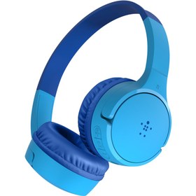 تصویر هدفون بلوتوثی بلکین مدل AUD002btBK SOUNDFORM Mini for Kids هدفون مخصوص کودکان Belkin Bluetooth headphones model AUD002bt