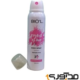 تصویر اسپری خوشبو کننده بدن زنانه بیول مدل Proud Of Me حجم 150 میلی لیتر Biol Women's Body Deodorant Spray, Proud of Me, Volume 150 ml