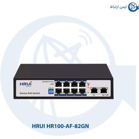 تصویر سوئیچ 8PoE پورت HRUI مدل HR100-AF-82GN HRUI PoE HR100-AF-82GN