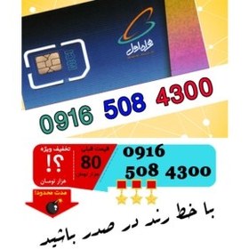تصویر سیم کارت اعتباری رند همراه اول 09165084300 