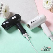 تصویر سشوار مسافرتی و فانتزی hair dryer مدل msd8859 رنگ سبز و سفید موجوده Hair dryer