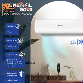 تصویر کولر گازی جنرال گلد مدل GG-MS24000 ظرفیت ۲۴ هزار اسپلیت دیواری 