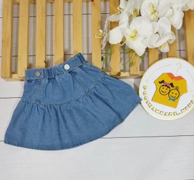 تصویر دامن جین بچگانه 162 - سایز ۵ Children's denim skirt