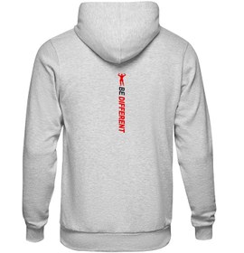 تصویر هودی طوسی دورس داخل کرک طرح بدنسازی دمبل کد H122 Gray Dors hoodie inside the crack design of bodybuilding BE DIFFERENT CODE H122