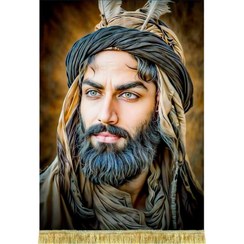 تصویر کتیبه مخمل شمایل حضرت عباس (ع) 