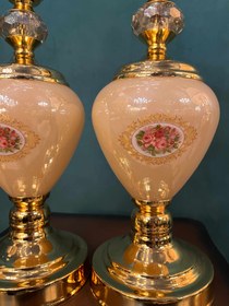 تصویر شمعدان ویانا گلدار (2 عدد) ارسال 1 تا 6 روز کاری