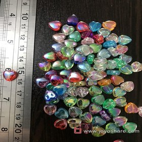 تصویر مهره قلب شاین دار 