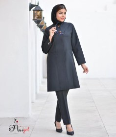 تصویر مانتو شلوار اداری زنانه مدل ساغر 