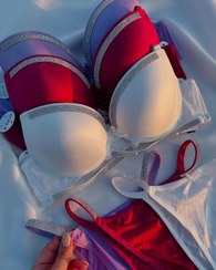 تصویر ست شورت و سوتین اسفنجی الماس 