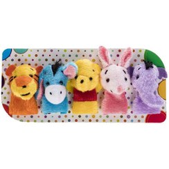 تصویر عروسک انگشتی حیوانات ۵ عددی مناسب خردسال 