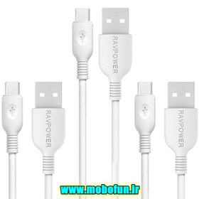 تصویر کابل تبدیل USB به microUSB راو پاور مدل RP-LC012 طول 1.8 متر 