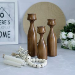 تصویر ست جاشمعی طرح لاله 