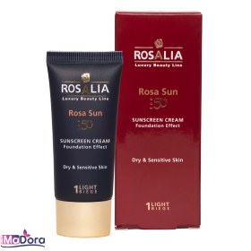 تصویر كرم ضد آفتاب رنگی دارای پوشش كرم پودر روشن پوست خشك و حساس 40 میلی لیتر رزالیا ا Rosa Sun Tinted Sunscreen Cream Rosa Sun Tinted Sunscreen Cream