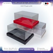 تصویر جعبه طلقی کیک و گل کوچک 360 پانوراما 18 در 29 ارتفاع 15 کد 221829152 