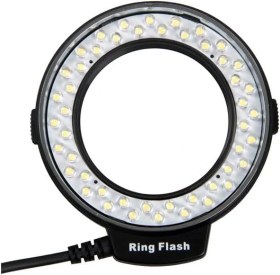 تصویر رینگ فلاش LED دوربین با صفحه نمایش برند Lightdow 