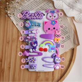 تصویر گیره مو 036 بنفش 