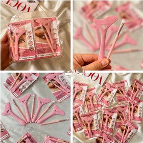 تصویر ست شابلون لب و چشم با براش ، آرایشی 