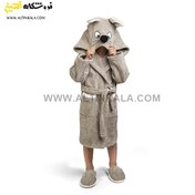 تصویر حوله پالتویی کودک پودایران طرح موش خاکی سایز 80 