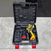 تصویر دریل شارژی دیوالت مدل 090 ظرفیت ۲۴ ولت براشلس 