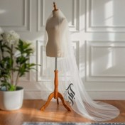 تصویر تور ساده عروس ۳متری 