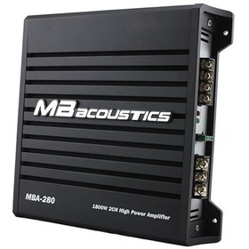 تصویر آمپلی‌ فایر خودرو ام‌ بی آکوستیکس 1800 وات 2 کانال MB Acoustics MBA-280 ا MB Acoustics MBA-280 Car Amplifier 1800W 2Ch MB Acoustics MBA-280 Car Amplifier 1800W 2Ch