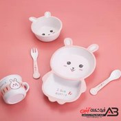 تصویر ظرف غذا نوزادی بامبو طرح های متفاوت 