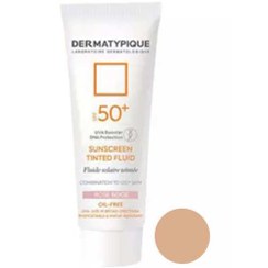 تصویر فلوئید ضد آفتاب رنگی SPF50 درماتیپیک Dermatypique رنگ رز بژ 