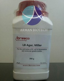 تصویر محیط کشت میکروبی ال بی آگار میلر ( LB Agar Miller) به صورت پودر، محصول ایبرسکو 